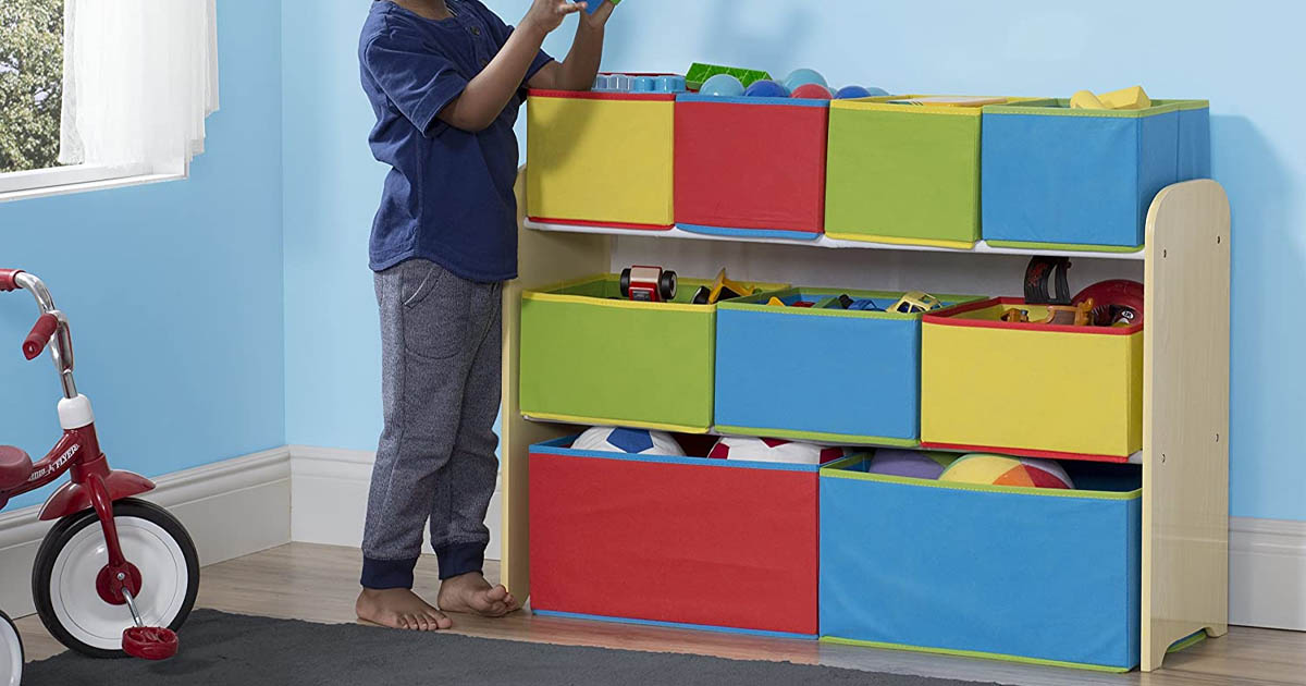 AMAZON DELTA CHILDREN DELUXE TOY STORAGE ORGANIZER ONLY 29.99 (REG