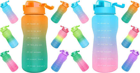 Half Gallon Motivational Water Bottles