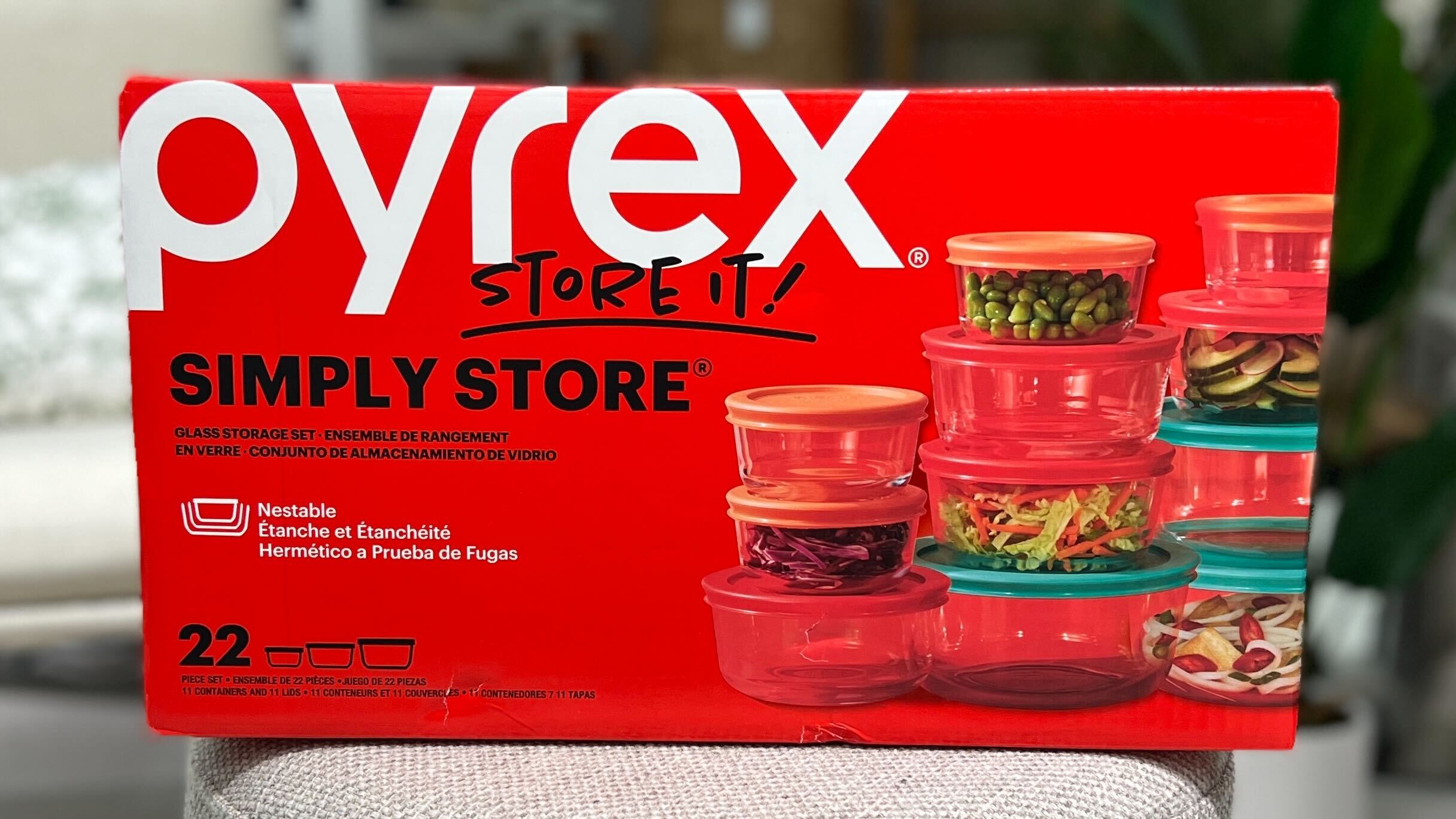 Pyrex 22 Piece Food Storage Container Set