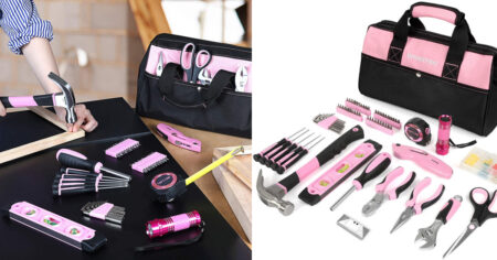 WORKPRO Pink Tool Kit