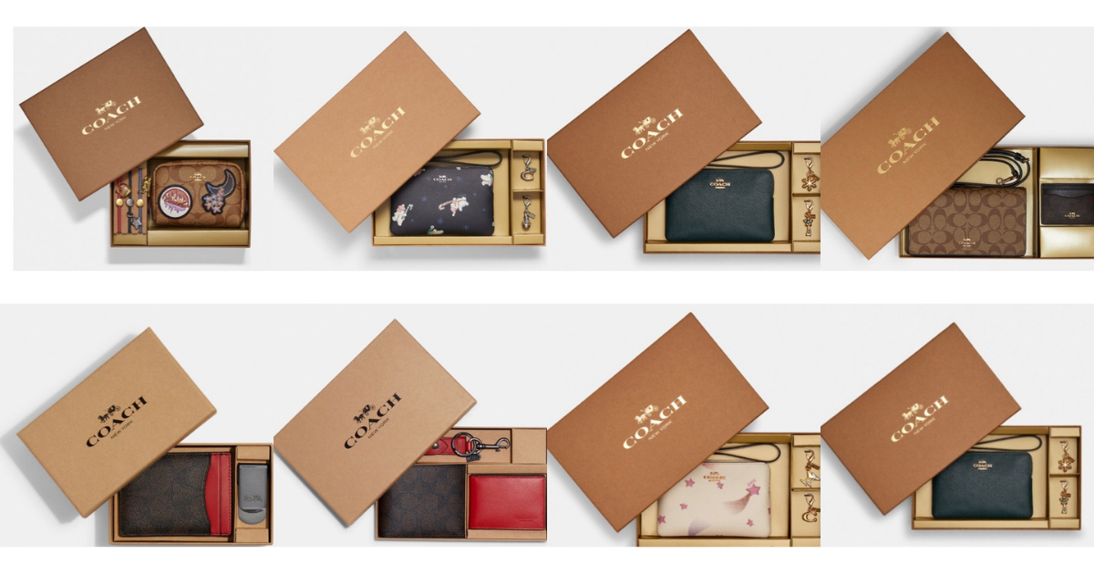 COACH OUTLET EXTRA 25 OFF BOXED GIFT SETS! PRICES FROM 28.50 The