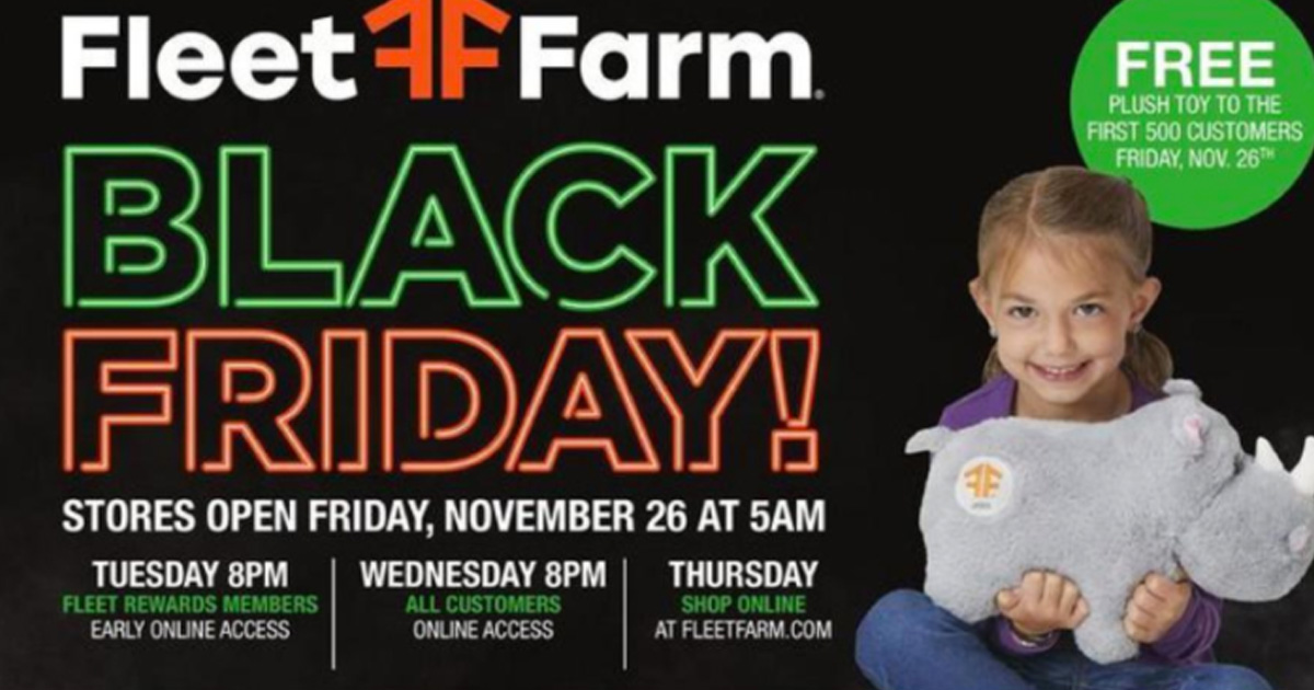 Free Plush at Fleet Farm Stores on Black Friday The Freebie Guy® ️️️