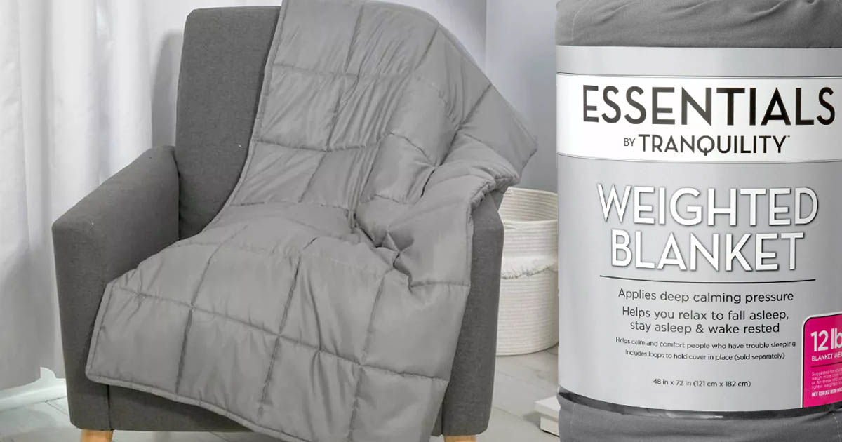 TARGET ESSENTIALS WEIGHTED BLANKET ONLY 12.50 The Freebie Guy® ️️️