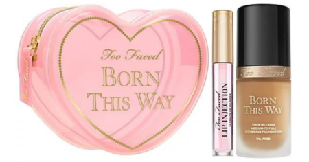 Too Faced Born This Way Foundation and Lip Injection Set
