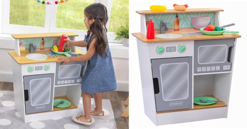 KidKraft Serve In Style Play Kitchen ONLY 29 00 The Freebie Guy   Kidkraft Kitchen 1024x538 