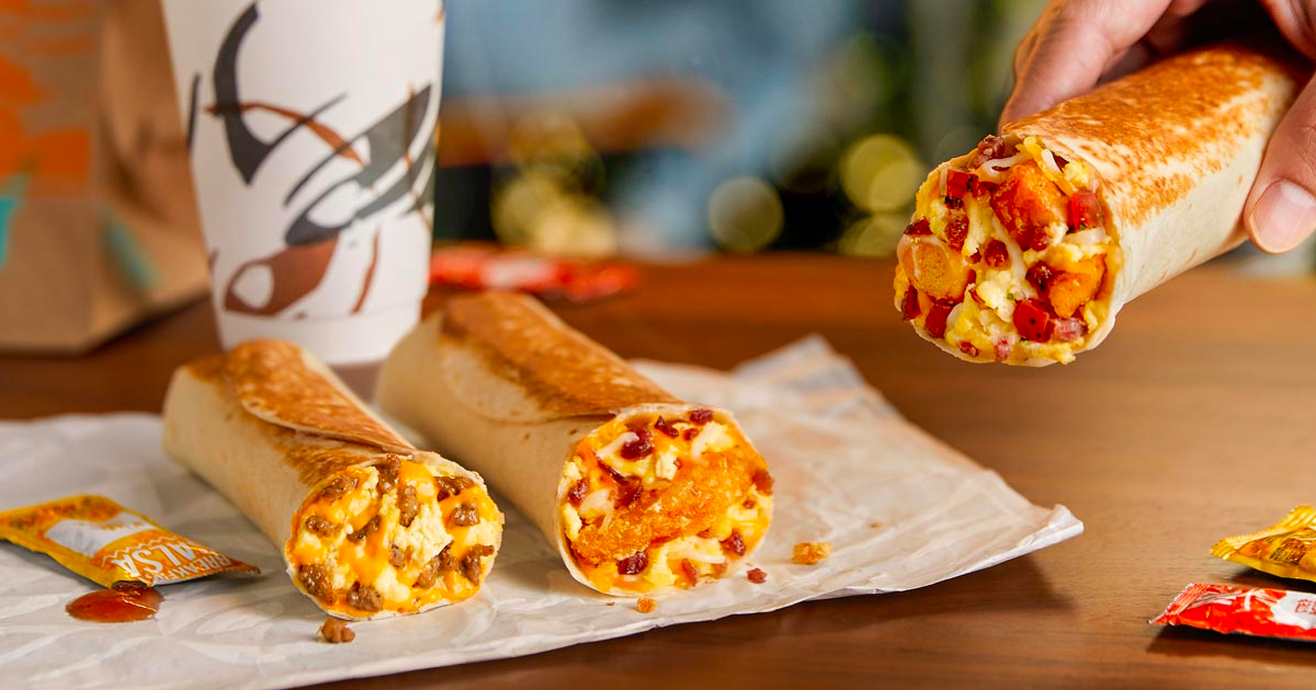 Free Toasted Breakfast Burrito at Taco Bell on December 10th - The ...