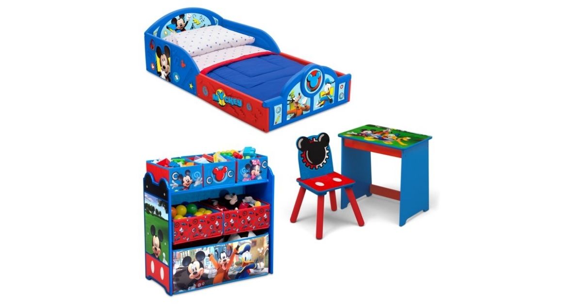 Walmart Disney Mickey Mouse 4Piece RoominaBox Bedroom Set 89