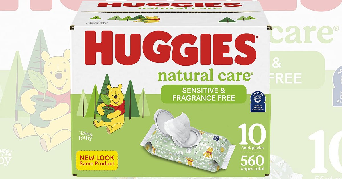 Amazon Huggies Wipes 560 Count (10 PACKS) On Sale For 11.47 The