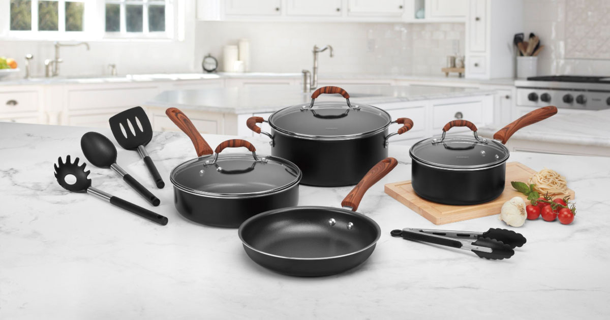 BEST BUY CUISINART 11PC NONSTICK COOKWARE SET ONLY 59.99 The Freebie Guy®