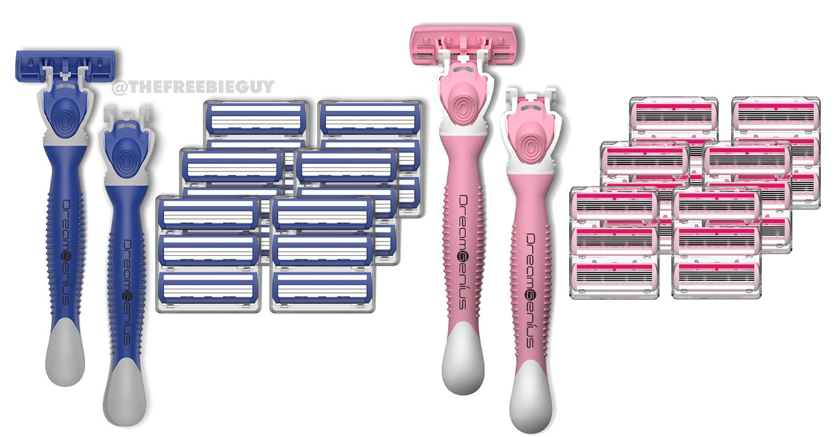 AMAZON DREAMGENIUS 6 BLADE RAZORS ONLY 7.92 The Freebie Guy® ️️️
