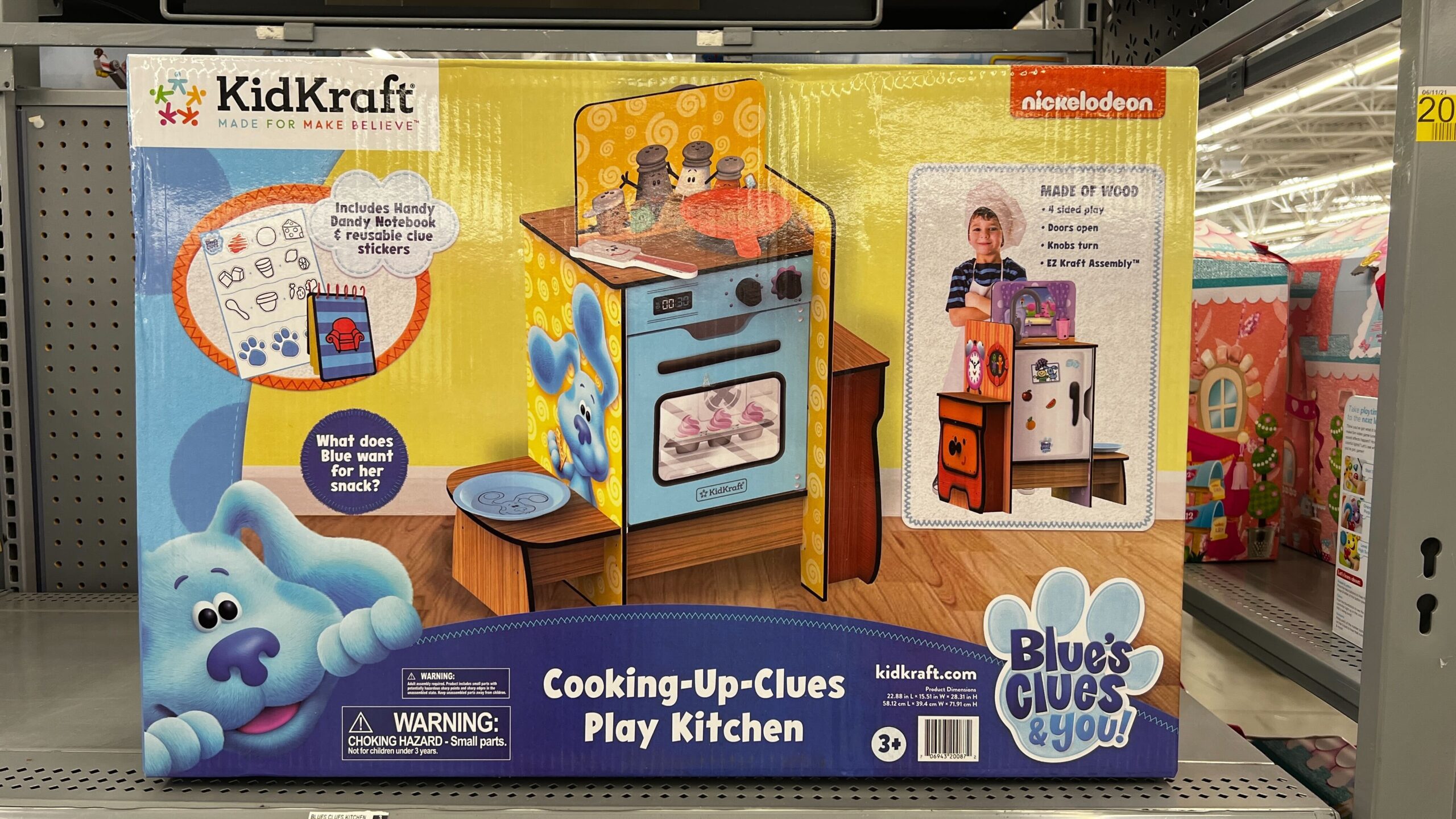 KidKraft Blues Clues You Cooking Up Clues Wooden Play Kitchen With Handy Dandy Notebook 2 Scaled 