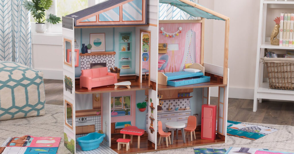 KidKraft Designed by Me Magnetic Makeover Wooden Dollhouse
