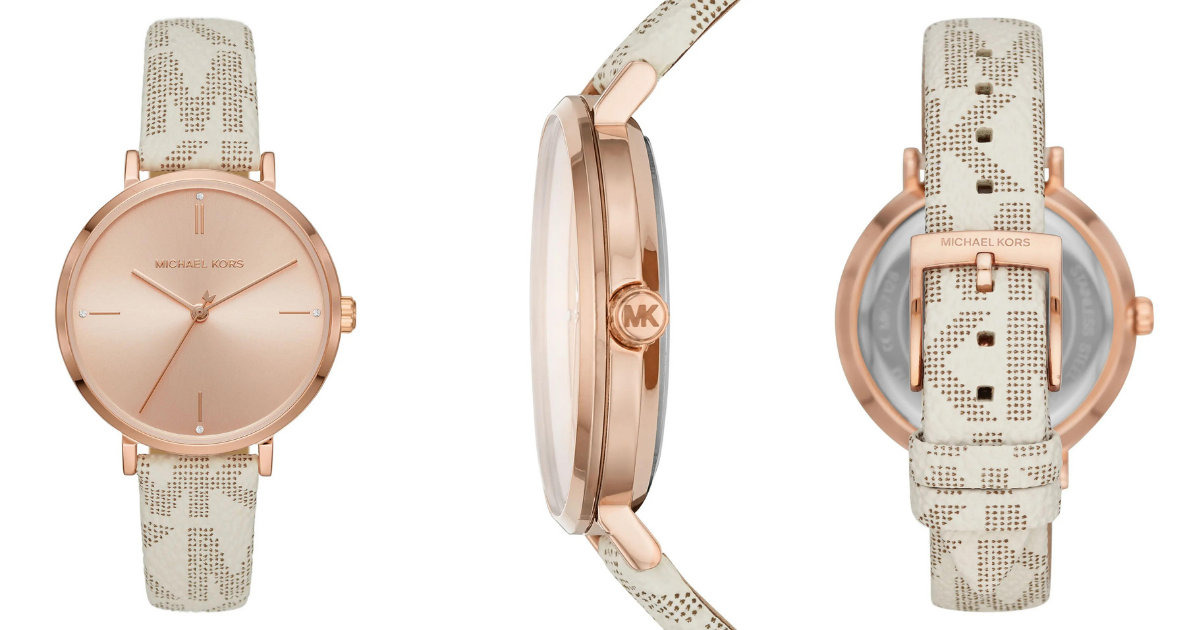 MK JAYNE MONOGRAM BUCKLE mm WATCH