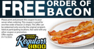 free bacon