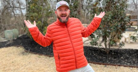 Kendall wearing his 32 Degrees Jacket