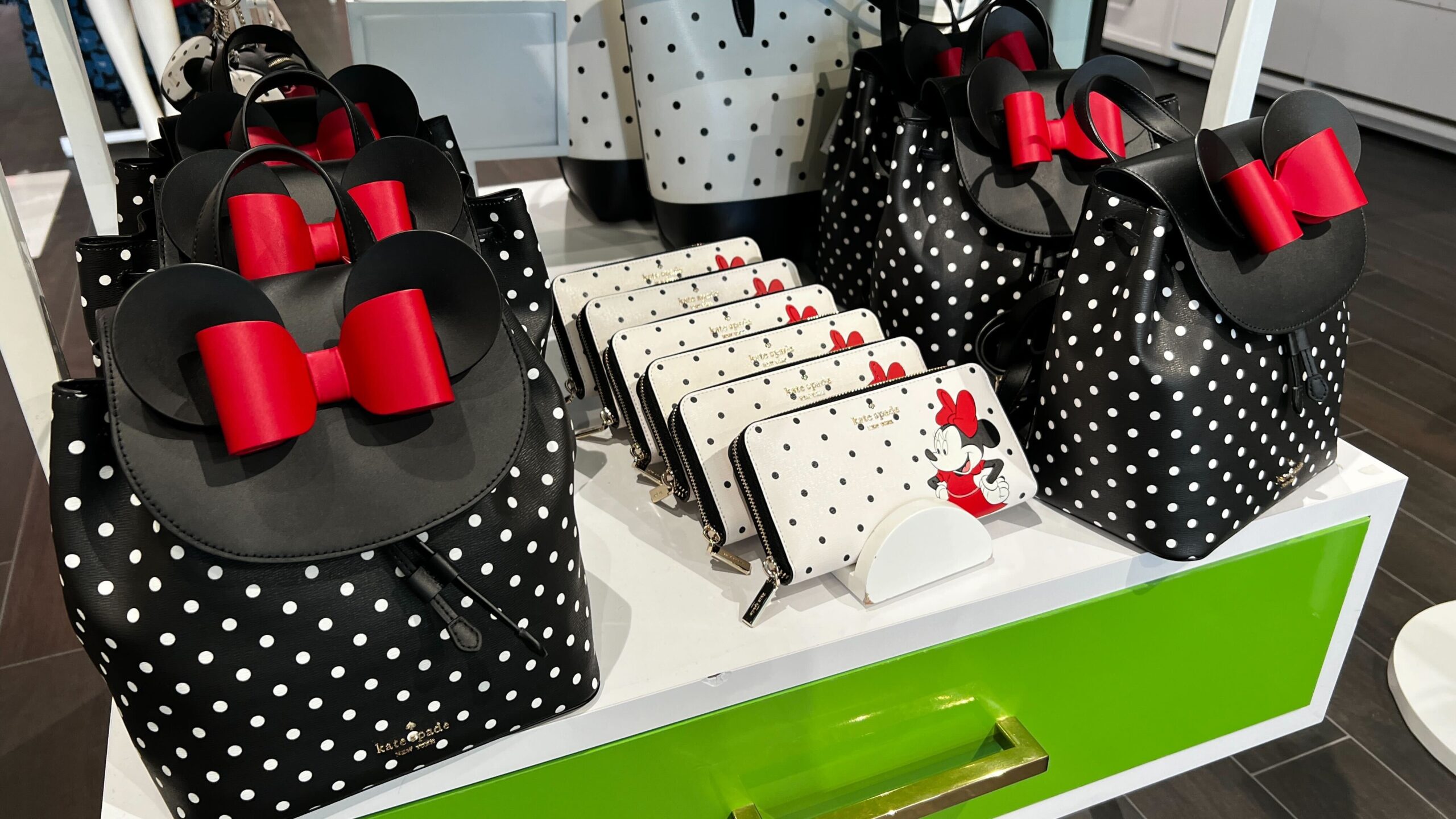 Kate Spade x Disney Minnie Mouse Polka Dot Backpack - Black, Medium