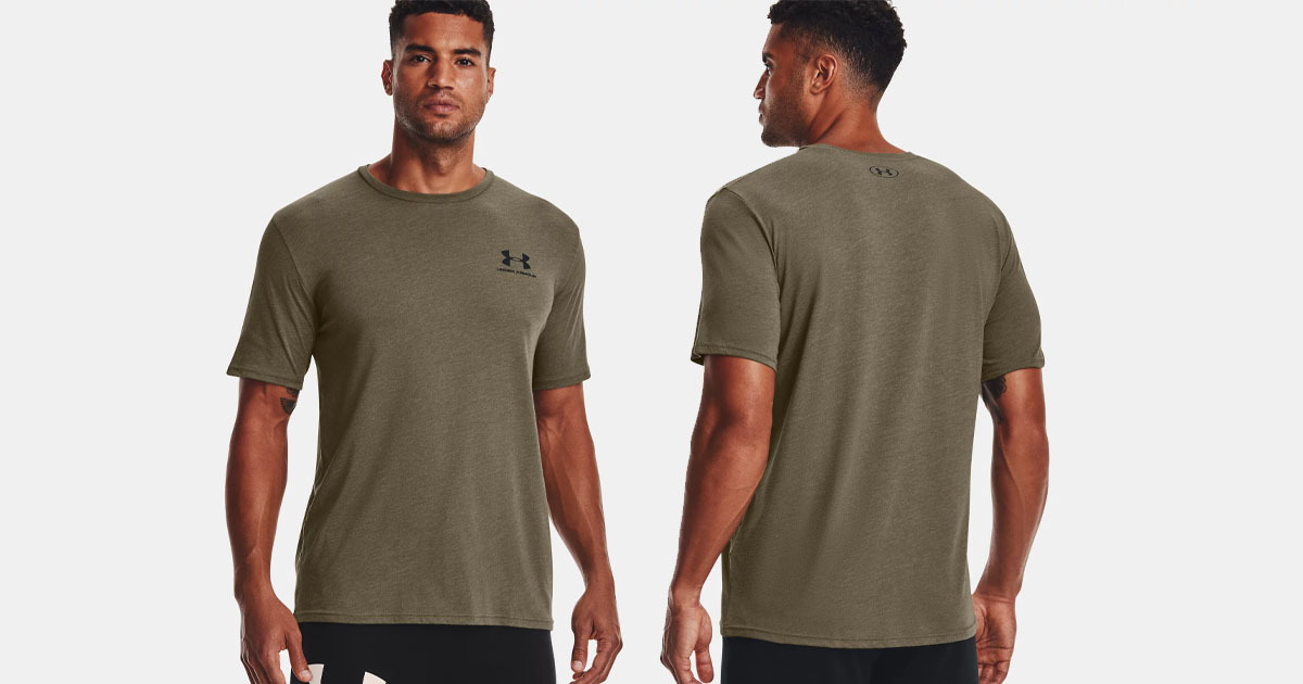 Mens UA Sportstyle Left Chest Short Sleeve Shirt