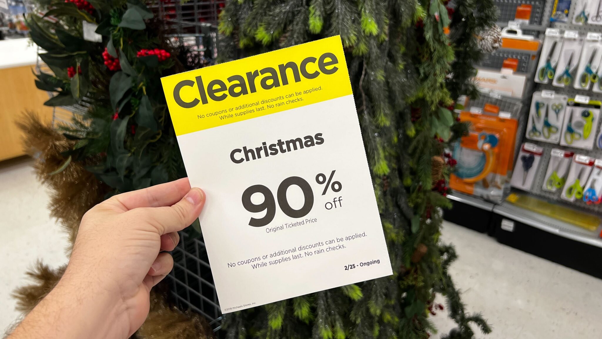 MICHAEL'S 90 OFF CHRISTMAS CLEARANCE The Freebie Guy®