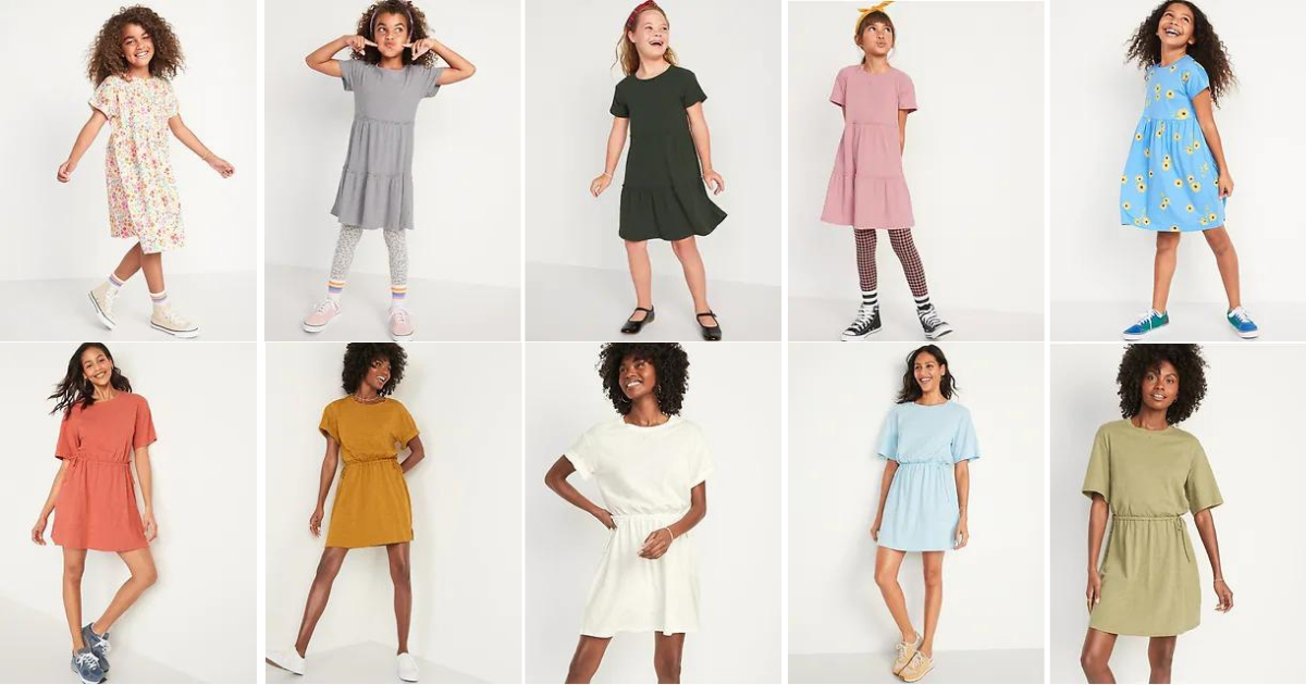 Old Navy - Girls and Women's Dresses Only $8 & $10 Today Only - The ...