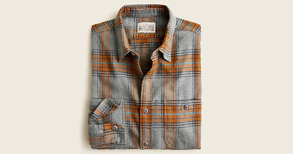 Midweight flannel workshirt
