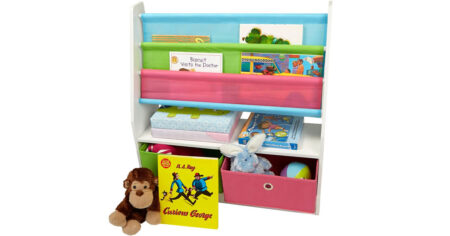 Mind Reader White Green Sling Bookcase