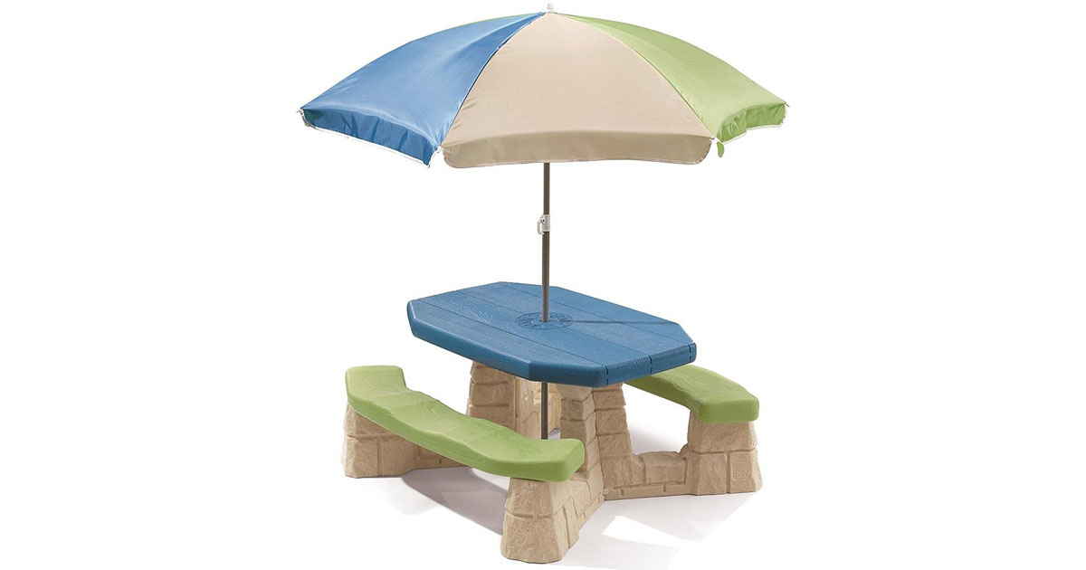 Step Picnic Table Umbrella