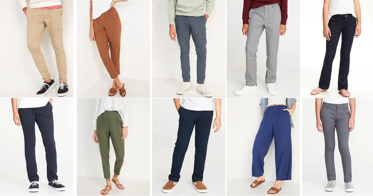 OLD NAVY - $10 & $12 PANTS TODAY ONLY - The Freebie Guy®