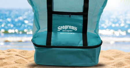 seagrams tote and cooler