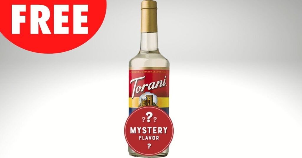 Free Torani Mystery Syrup with Free Shipping! The Freebie Guy® ️️️