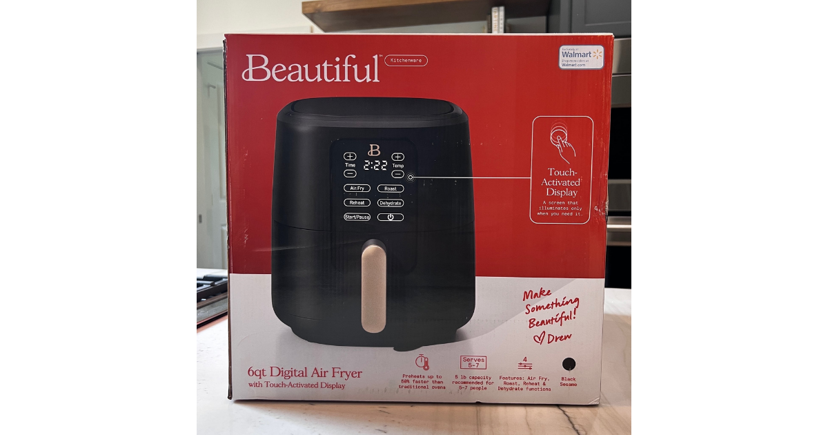 Walmart Beautiful 6 Quart Touchscreen Air Fryer Now 69.99 + Free