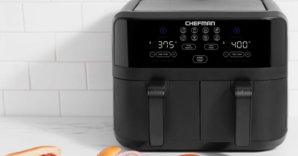 Best Buy - Chefman TurboFry 9 Qt Dual Basket Air Fryer Only $69.99 (Reg ...