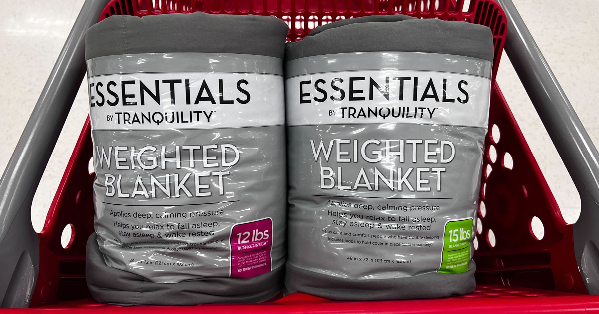 Target Essentials Weighted Blanket in Any Weight Only 14.31 The Freebie Guy®