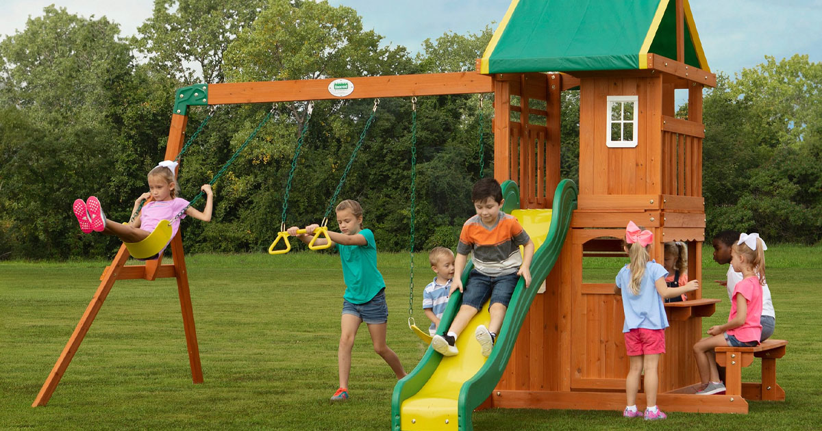 Walmart Wooden Swing Sets on Sale The Freebie Guy®