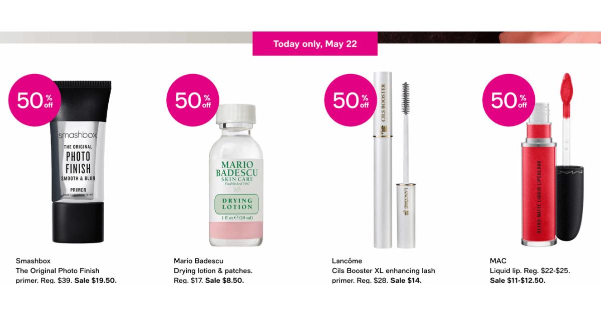 Macy's 10 Days Of Glam 50 Off Daily Beauty Offers The Freebie