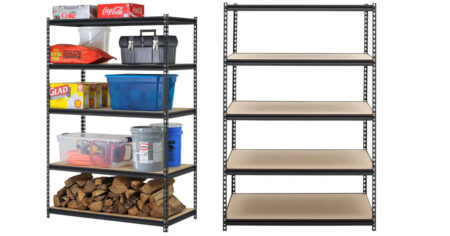 Shelf Steel Shelving Unit in Black