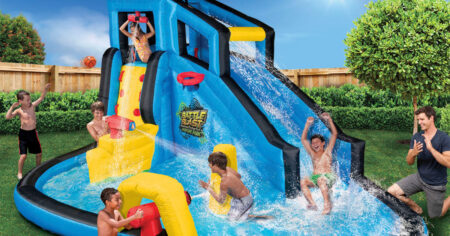 Banzai Battle Blast Inflatable Water Park