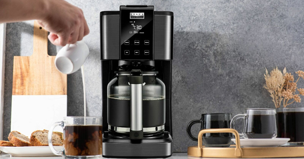 Best Buy - Bella Pro Series 14 Cup Touchscreen Coffee Maker Only $29.99 ...