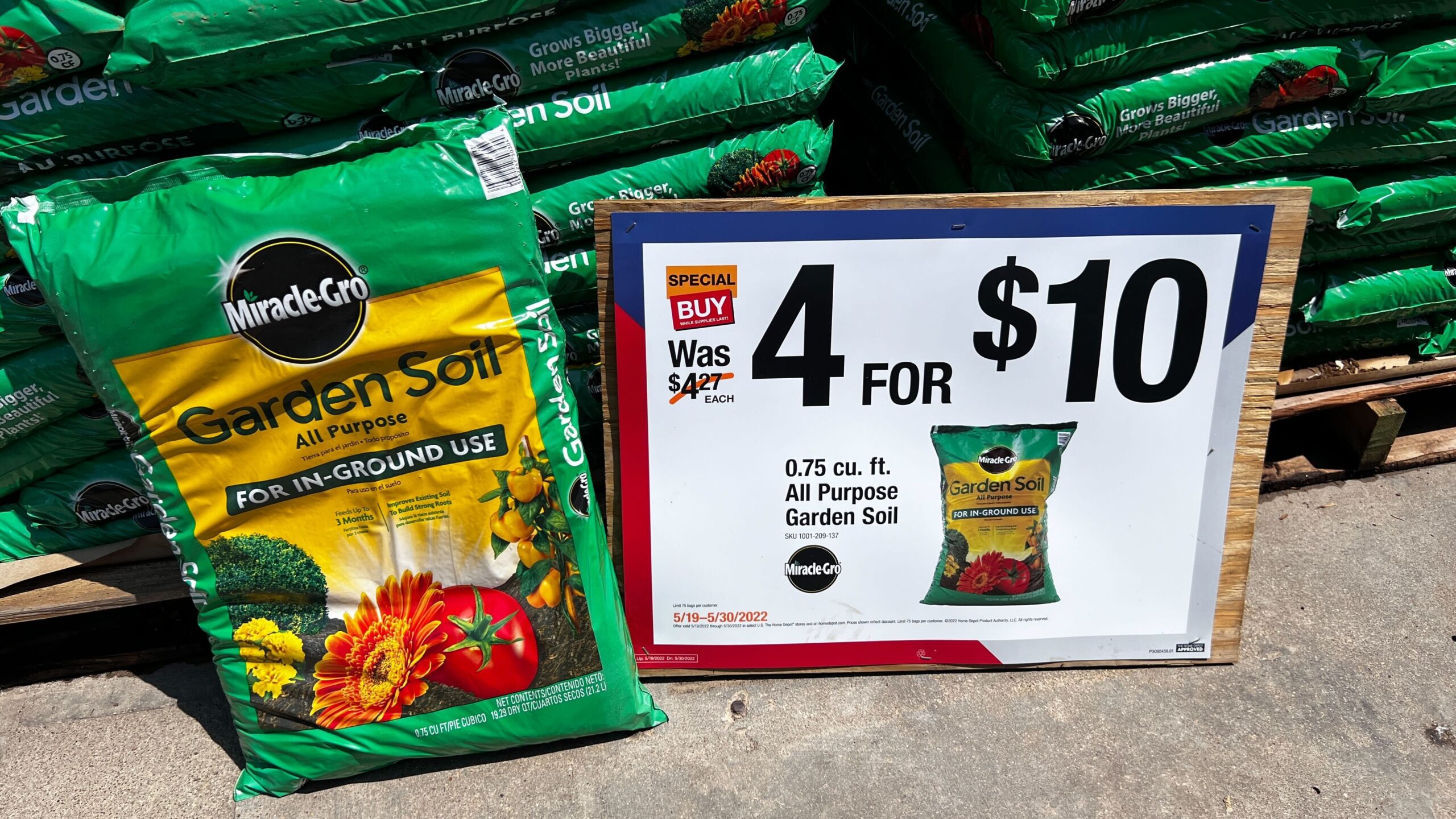 Home Depot Spring Black Friday Sale 25¢ Pavers, 2 Mulch, 2 Soil