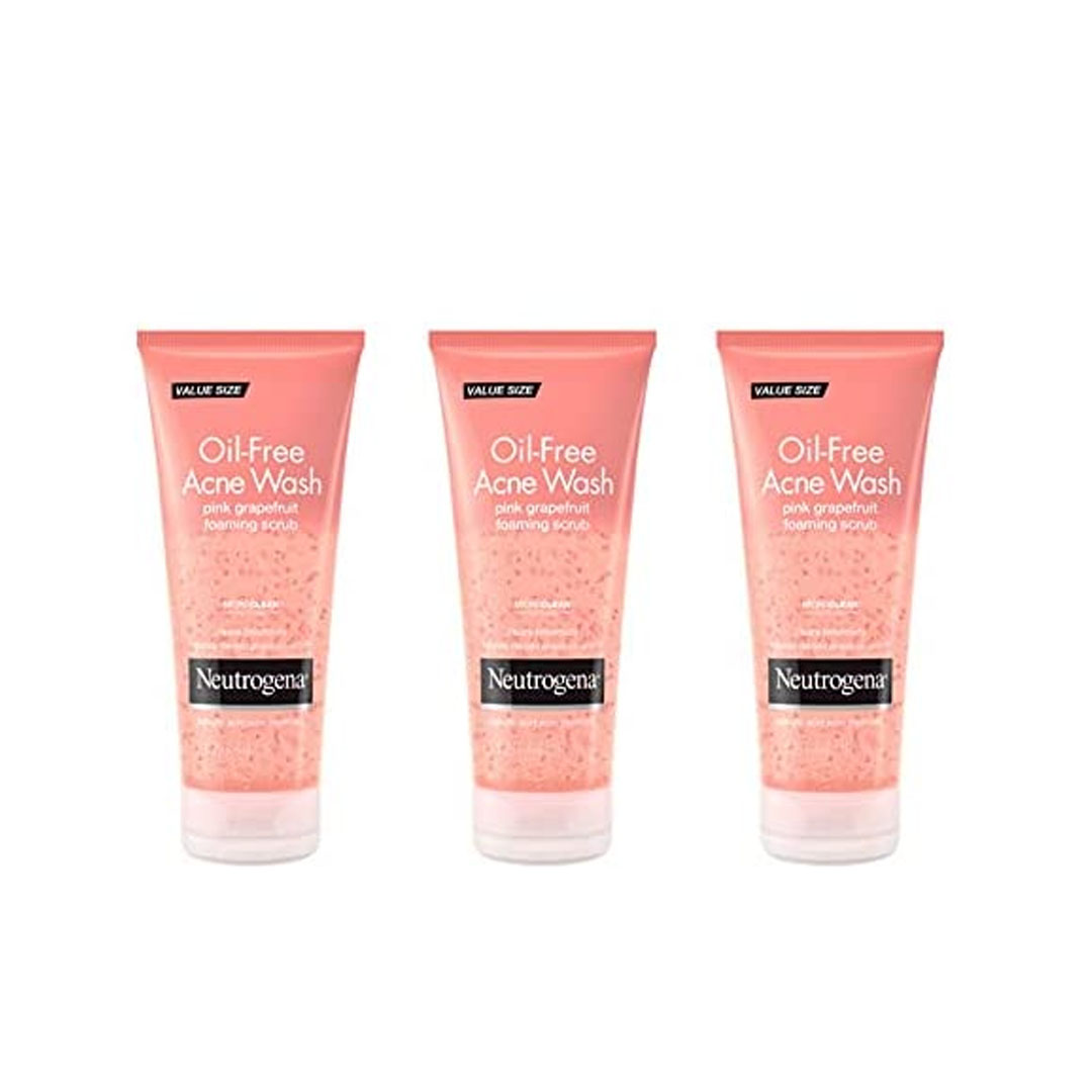 Neutrogena Oil Free Pink Grapefruit Acne Treatment Face Wash with Vitamin C