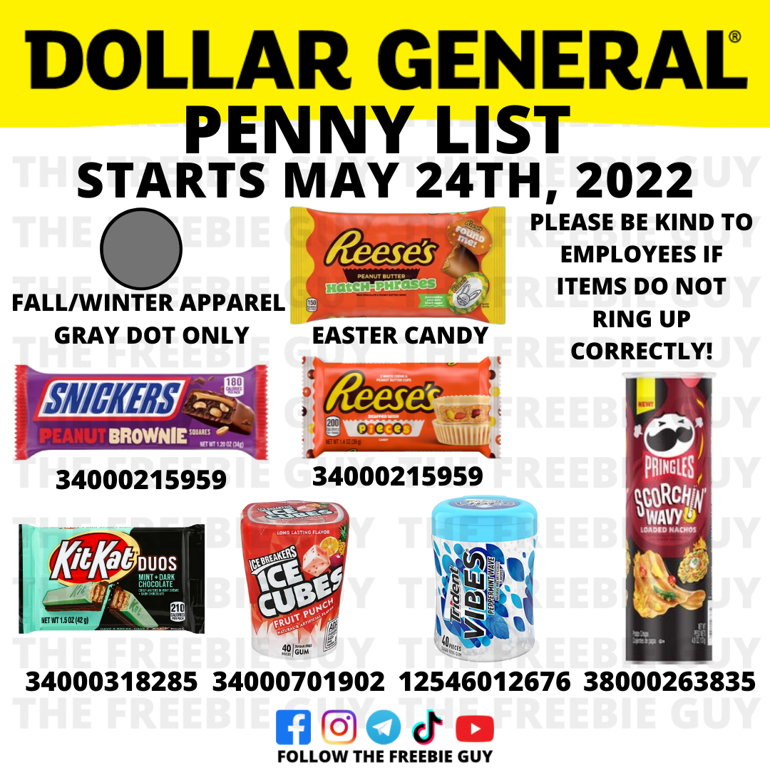 Dollar General Penny List For May 24, 2022 The Freebie Guy®
