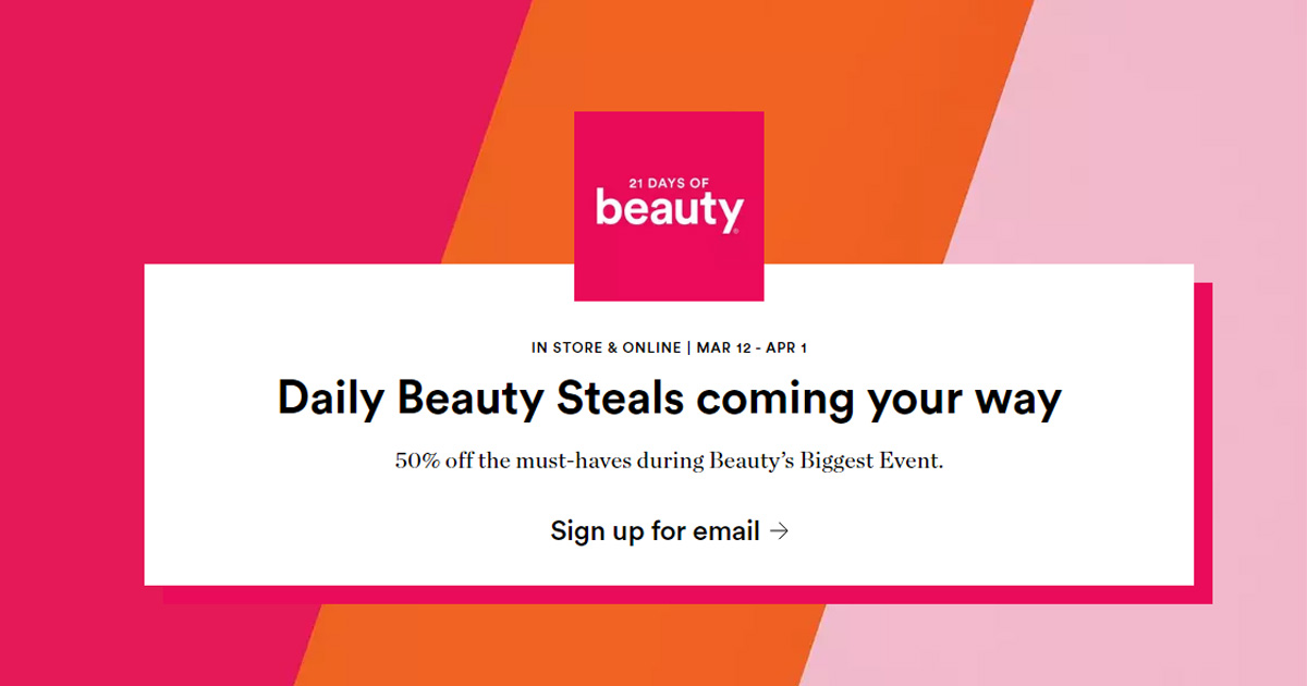 ULTA Beauty 21 Days of Beauty Returns March 12th The Freebie Guy® ️️️