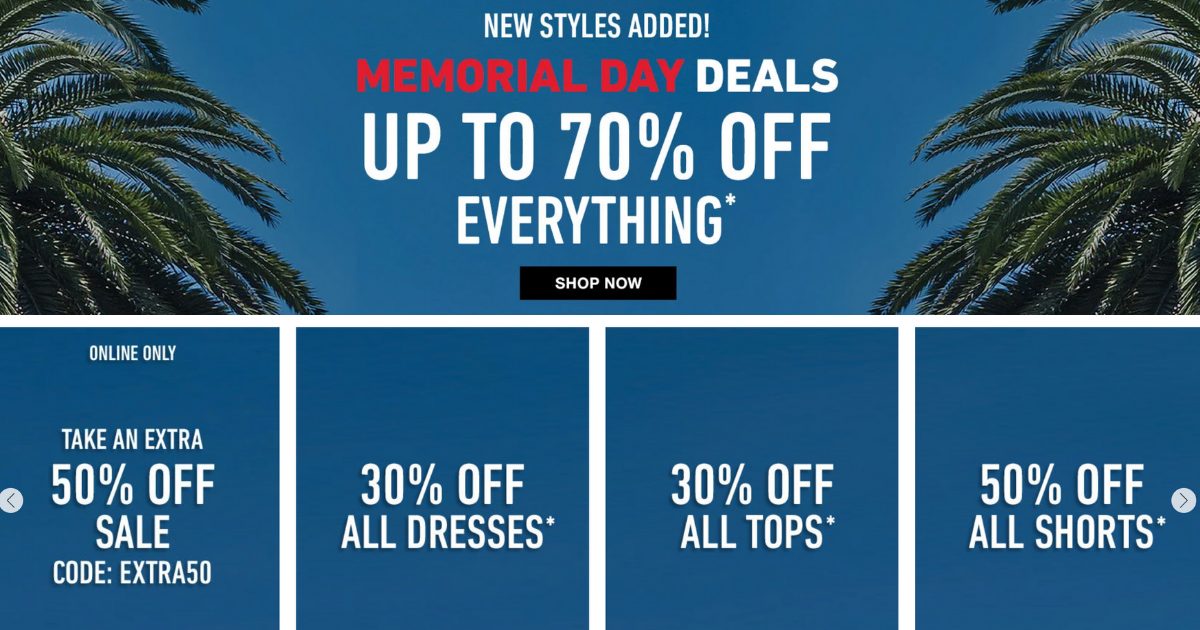 Forever 21 Memorial Day Sale Up To 70 Off Everything Extra 50 Off Sale The Freebie Guy