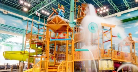 large indoor waterpark great wolf lodge