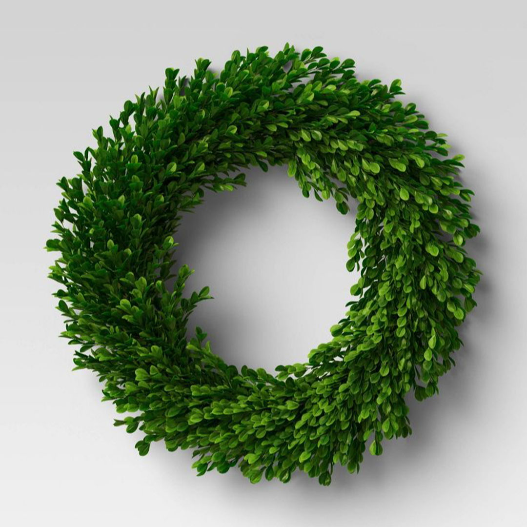 Preserved Boxwood Wreath Threshold