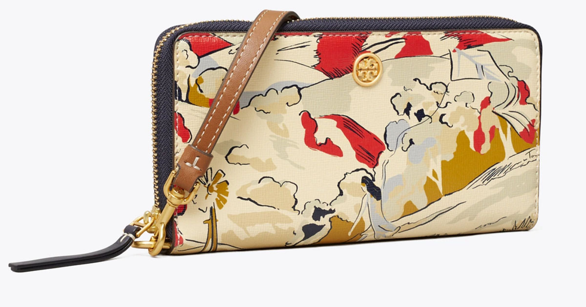 Tory Burch ROBINSON PRINTED ZIP CONTINENTAL WALLET