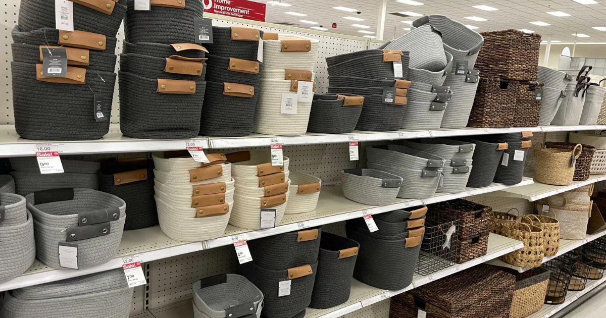 Target 50 off Select Storage Baskets The Freebie Guy® ️️️