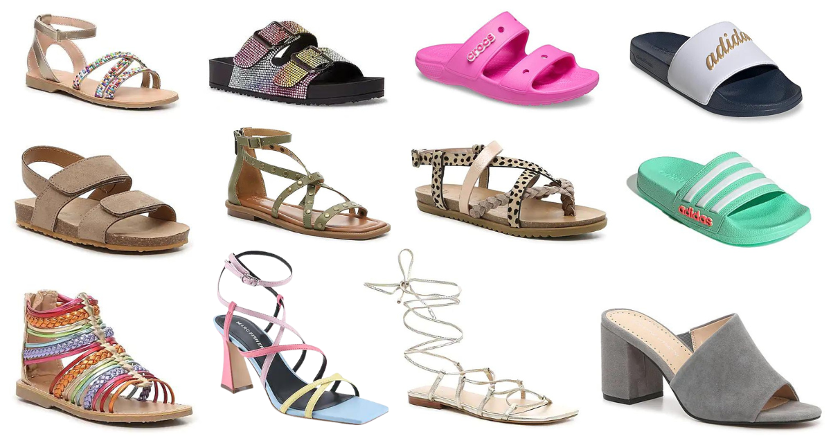 DSW - Up to 50% Off Sandals With Brands Like Adidas, Steve Madden ...