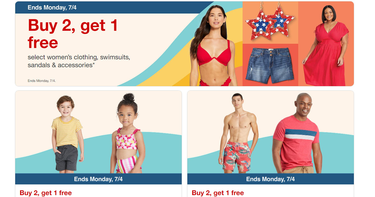 Target Buy Two Get One Free Sale