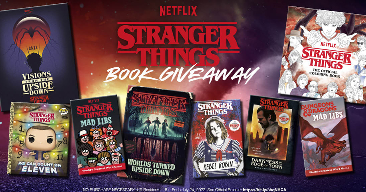 Stranger Things Book Sweepstakes - The Freebie Guy®