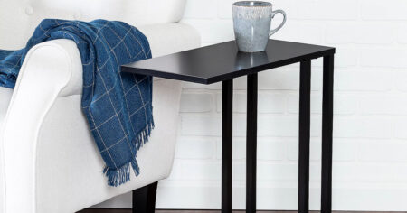 Honey Can Do C Shaped End Table